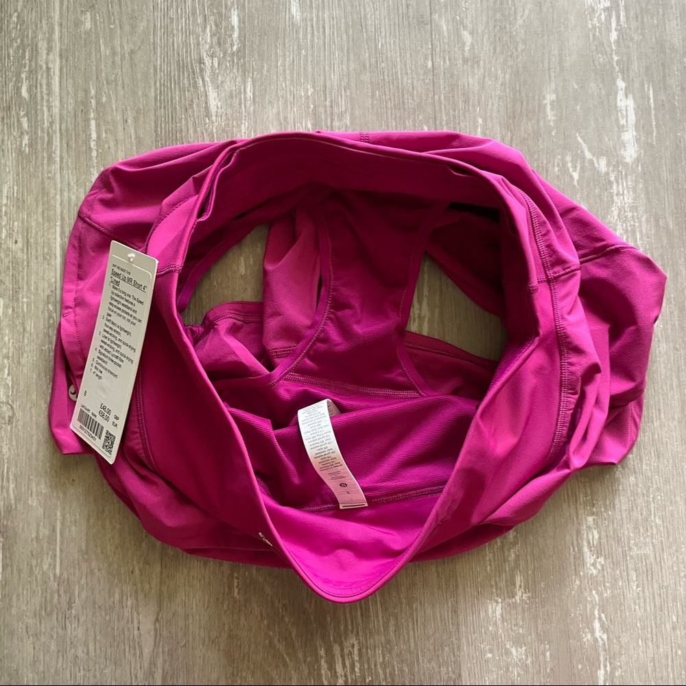 Lululemon Speed Up Short MR Long *4" - Ripened Raspberry - Picture 4 of 9
